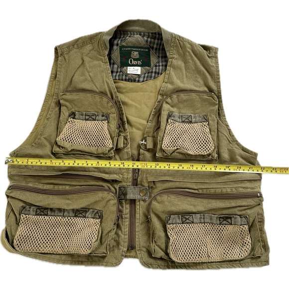 Vintage 80s 90s Orvis Fishing Safari Small Vest VTG - Picture 5 of 6